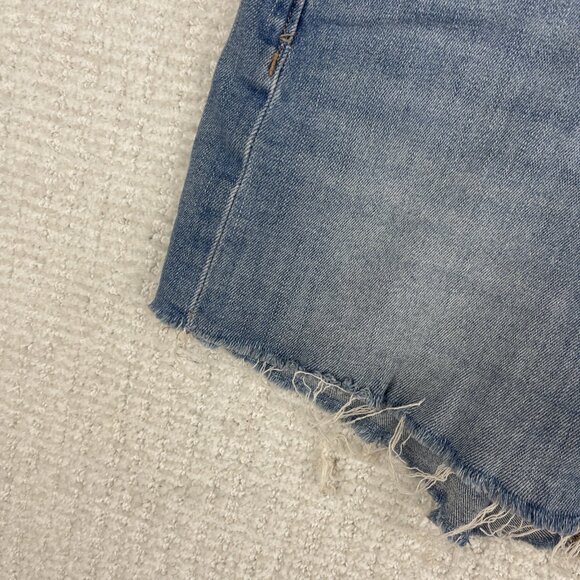 Calvin Klein Summer Jean Shorts Womens Size 25 Light Blue Distressed Cut Off - Picture 6 of 14